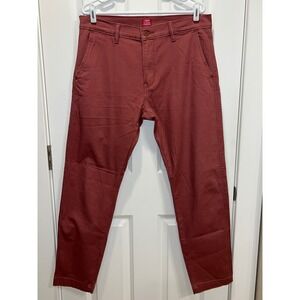 Levi's XX Chino Standard Taper Pants Brick Red Casual Everyday 33x32